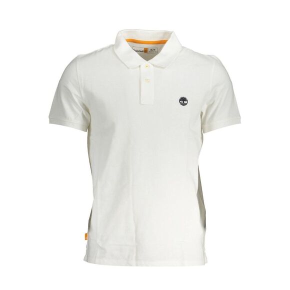 Timberland Bianco Cotton Men Polo Men's Shirt